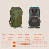 Kelty Asher 35L backpack - alternate view
