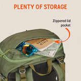 Kelty Asher 35L backpack - storage feature