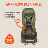 Kelty Asher 65L backpack - alternate feature view