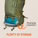 Kelty Asher 65L backpack - harness detail
