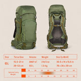 Kelty Asher 65L backpack - alternate view