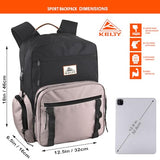 Kelty Canvas Laptop Backpack 25L with laptop and bottle storage