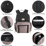 Kelty Canvas Laptop Backpack 25L in earthy tones - alternate product view