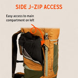 Kelty Glendale 65L pack - backpacking feature view