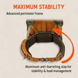Kelty Glendale 65L backpack - adjustable suspension detail