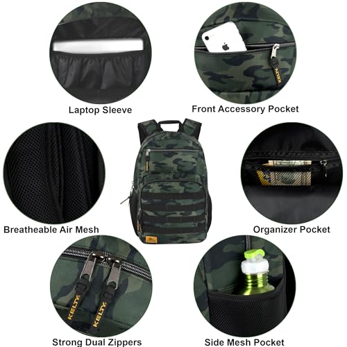 Kelty 28L camo laptop backpack - alternate view
