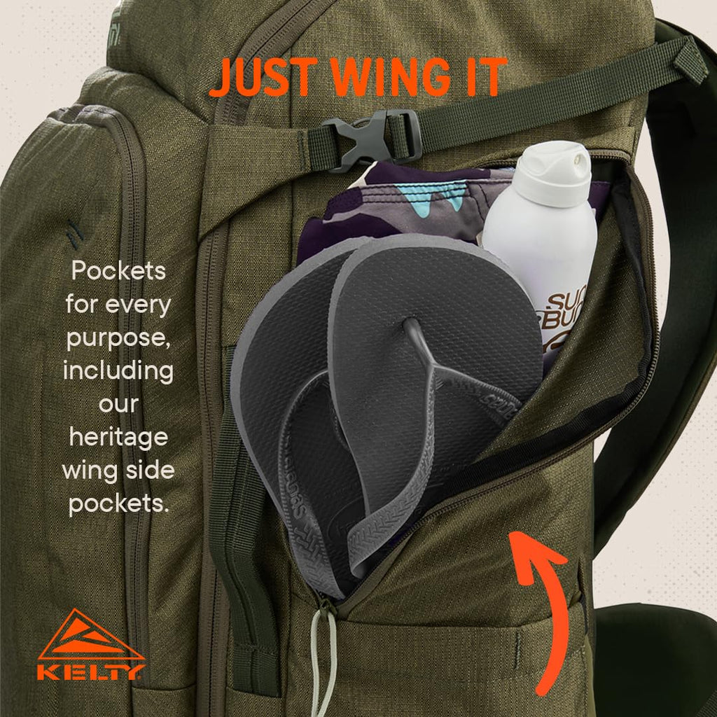 Kelty Rucksacks Kelty | Redwing Traveler 40L Backpack, Travel Pack - Burnt Olive ...
