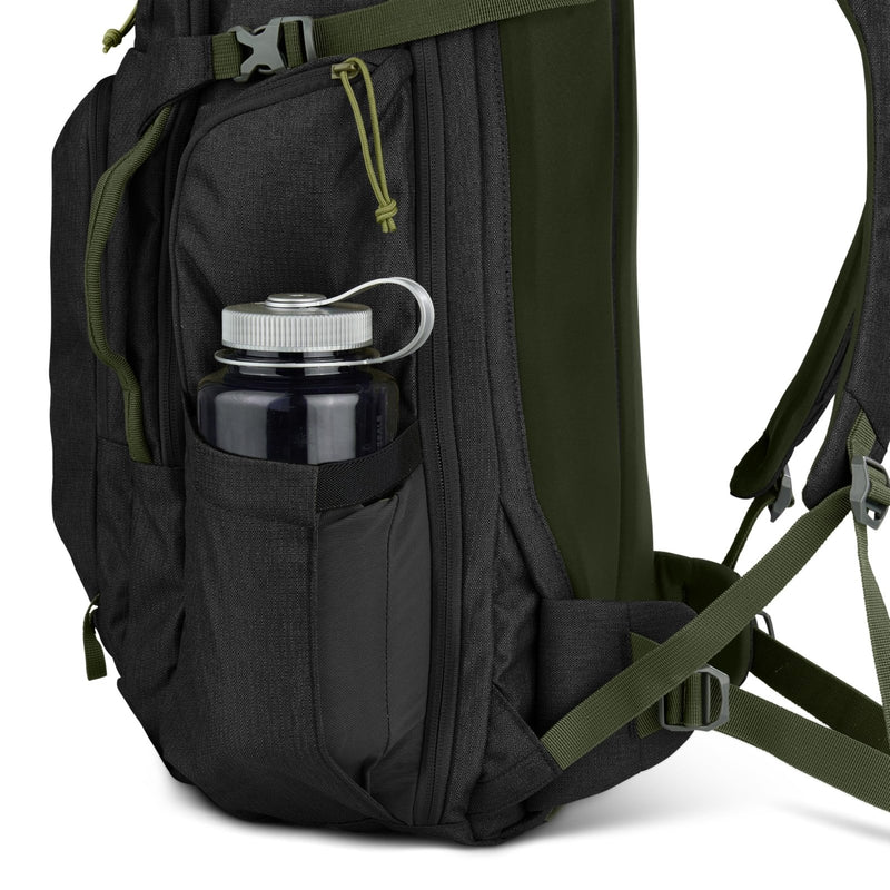 Kelty Redwing Traveler Backpack, Travel Pack with Wide U Zip Opening, Signature Wing Pockets, 30 - 50L Capacity (30L Black)