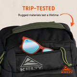 Kelty Redwing Traveler Backpack, Travel Pack with Wide U Zip Opening, Signature Wing Pockets, 30 - 50L Capacity (30L Black)