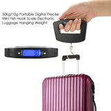 Kenhihi Portable Travel Luggage Electronic Scale, Digital LCD Hanging Box Weighing Scale 110 pounds/50 kilograms, Fishing, Luggage, Gifts (Hooks)