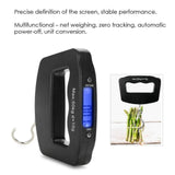 Kenhihi Portable Travel Luggage Electronic Scale, Digital LCD Hanging Box Weighing Scale 110 pounds/50 kilograms, Fishing, Luggage, Gifts (Hooks)