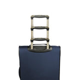 Kenneth Cole REACTION Chelsea 2-Piece Bundle - 20" Chevron Expandable 8-Wheel Carry-On Suitcase & Matching 15" Laptop Backpack, Navy