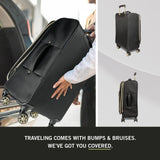 Kenneth Cole REACTION Chelsea Chevron Quilted Luggage, Black, 20 - Inch Carry On