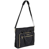 Kenneth Cole REACTION Chelsea Quilted Chevron 15" Laptop & Tablet Business Tote with Removable Shoulder Strap, Black