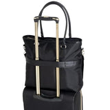 Kenneth Cole REACTION Chelsea Quilted Chevron 15" Laptop & Tablet Business Tote with Removable Shoulder Strap, Black
