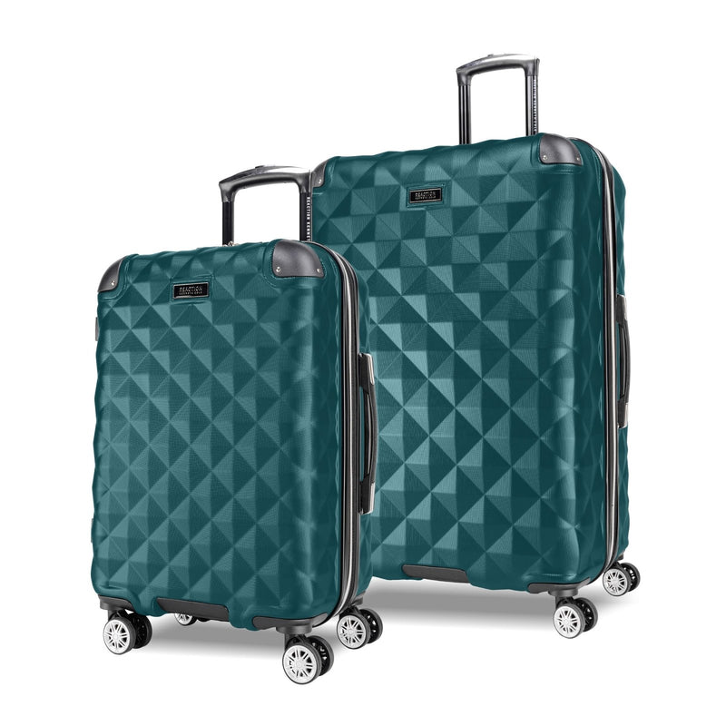 Kenneth Cole REACTION Diamond Tower Collection Lightweight Hardside Expandable 8 - Wheel Spinner Travel Luggage, Deep Teal, 2 - Piece Set (20" & 28")