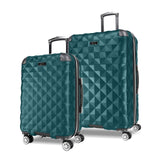 Kenneth Cole REACTION Diamond Tower Collection Lightweight Hardside Expandable 8 - Wheel Spinner Travel Luggage, Deep Teal, 2 - Piece Set (20" & 28")