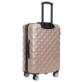 Kenneth Cole REACTION Diamond Tower Collection Lightweight Hardside Expandable 8 - Wheel Spinner Travel Luggage, Rose Champagne, 24 - Inch Checked