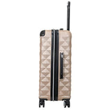 Kenneth Cole REACTION Diamond Tower Collection Lightweight Hardside Expandable 8 - Wheel Spinner Travel Luggage, Rose Champagne, 24 - Inch Checked