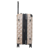 Kenneth Cole REACTION Diamond Tower Collection Lightweight Hardside Expandable 8 - Wheel Spinner Travel Luggage, Rose Champagne, 24 - Inch Checked