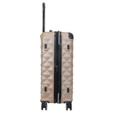 Kenneth Cole REACTION Diamond Tower Collection Lightweight Hardside Expandable 8 - Wheel Spinner Travel Luggage, Rose Champagne, 24 - Inch Checked