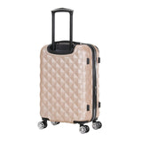 Kenneth Cole REACTION Diamond Tower Collection Lightweight Hardside Expandable 8 - Wheel Spinner Travel Luggage, Rose Gold, 20 - Inch Carry On
