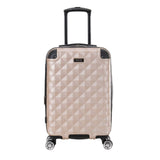 Kenneth Cole REACTION Diamond Tower Collection Lightweight Hardside Expandable 8 - Wheel Spinner Travel Luggage, Rose Gold, 20 - Inch Carry On