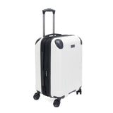 Kenneth Cole Reaction Flying Axis 20" Hardside Expandable 8 - Wheel Spinner Carry - On Suitcase, Coconut White