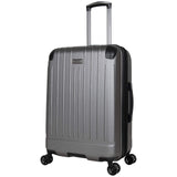 Kenneth Cole Reaction Flying Axis 24" Hardside Expandable 8 - Wheel Spinner Check - Size Luggage, Silver