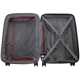 Kenneth Cole Reaction Flying Axis 24" Hardside Expandable 8 - Wheel Spinner Check - Size Luggage, Silver