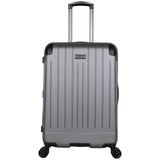 Kenneth Cole Reaction Flying Axis 24" Hardside Expandable 8 - Wheel Spinner Check - Size Luggage, Silver