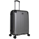 Kenneth Cole Reaction Flying Axis 24" Hardside Expandable 8 - Wheel Spinner Check - Size Luggage, Silver