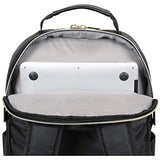 Kenneth Cole REACTION Madison Square Lightweight Hardside Chevron Expandable Spinner Luggage, Black, 2 - Piece (20" Carry On + Backpack)