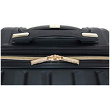 Kenneth Cole REACTION Madison Square Lightweight Hardside Chevron Expandable Spinner Luggage, Black, 2 - Piece (20" Carry On + Backpack)