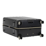 Kenneth Cole REACTION Madison Square Lightweight Hardside Chevron Expandable Spinner Luggage, Black, 2 - Piece Set (20" & 28")