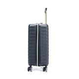 Kenneth Cole REACTION Madison Square Lightweight Hardside Chevron Expandable Spinner Luggage, Black, 20 - Inch Carry On