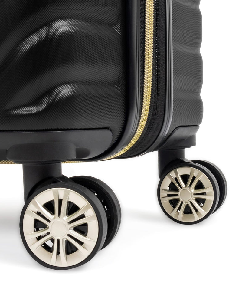 Kenneth Cole REACTION Madison Square Lightweight Hardside Chevron Expandable Spinner Luggage, Black, 20 - Inch Carry On