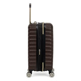 Kenneth Cole REACTION Madison Square Lightweight Hardside Chevron Expandable Spinner Luggage, Chocolate Brown, 2-Piece (20" Carry On + Sophie Backpack)
