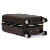 Kenneth Cole REACTION Madison Square Lightweight Hardside Chevron Expandable Spinner Luggage, Chocolate Brown, 2-Piece (20" Carry On + Sophie Backpack)