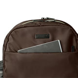 Kenneth Cole REACTION Madison Square Lightweight Hardside Chevron Expandable Spinner Luggage, Chocolate Brown, 2-Piece (20" Carry On + Sophie Backpack)