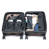 Kenneth Cole REACTION Madison Square Lightweight Hardside Chevron Expandable Spinner Luggage, Chocolate Brown, 2-Piece (20" Carry On + Sophie Backpack)