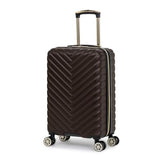 Kenneth Cole REACTION Madison Square Lightweight Hardside Chevron Expandable Spinner Luggage, Chocolate Brown, 2-Piece (20" Carry On + Sophie Backpack)