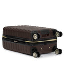Kenneth Cole REACTION Madison Square Lightweight Hardside Chevron Expandable Spinner Luggage, Chocolate Brown, 20 - Inch Checked