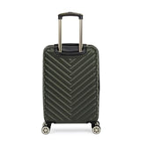 Kenneth Cole REACTION Madison Square Lightweight Hardside Chevron Expandable Spinner Luggage, Olive, 20 - Inch Checked