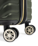 Kenneth Cole REACTION Madison Square Lightweight Hardside Chevron Expandable Spinner Luggage, Olive, 20 - Inch Checked