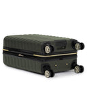Kenneth Cole REACTION Madison Square Lightweight Hardside Chevron Expandable Spinner Luggage, Olive, 20 - Inch Checked