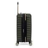 Kenneth Cole REACTION Madison Square Lightweight Hardside Chevron Expandable Spinner Luggage, Olive, 20 - Inch Checked
