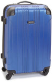 Kenneth Cole REACTION Out of Bounds Lightweight Hardshell 4 - Wheel Spinner Luggage, Cobalt Blue, 24 - Inch Checked