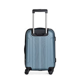 Kenneth Cole REACTION Out of Bounds Lightweight Hardshell 4-Wheel Spinner Luggage, Granite Blue, 20-Inch Carry On