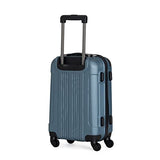 Kenneth Cole REACTION Out of Bounds Lightweight Hardshell 4-Wheel Spinner Luggage, Granite Blue, 20-Inch Carry On